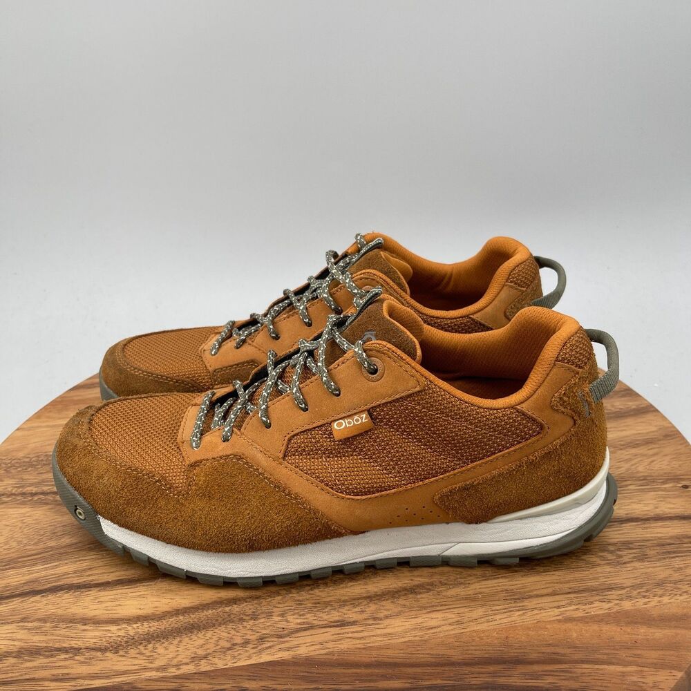 Oboz Bozeman Shoes Mens Size 11 Brown Suede Trail Running Comfort Hiking Walking - Picture 3 of 9
